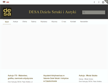 Tablet Screenshot of desa.art.pl